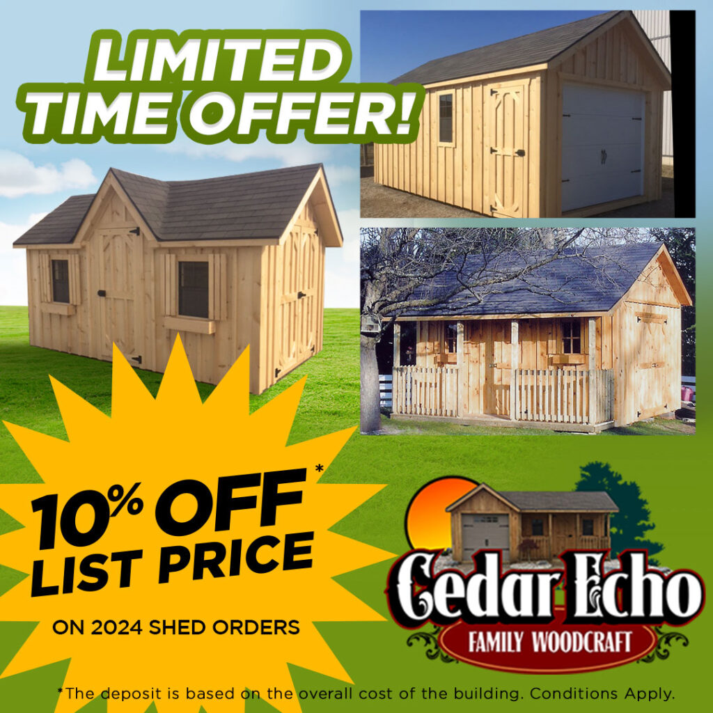 10% OFF SHED SALE!