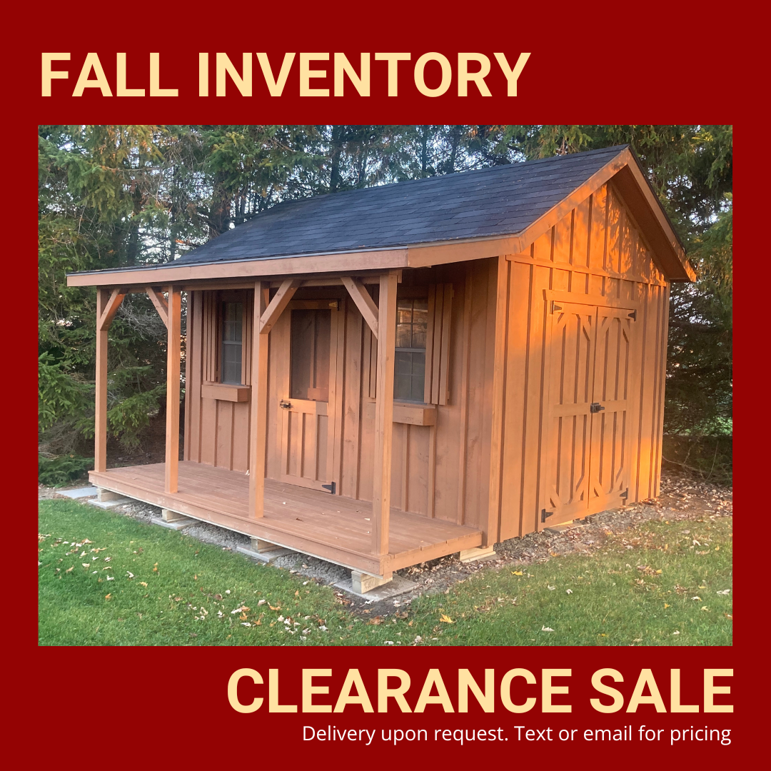 Fall Inventory Clearance Sale Shed Instock 1