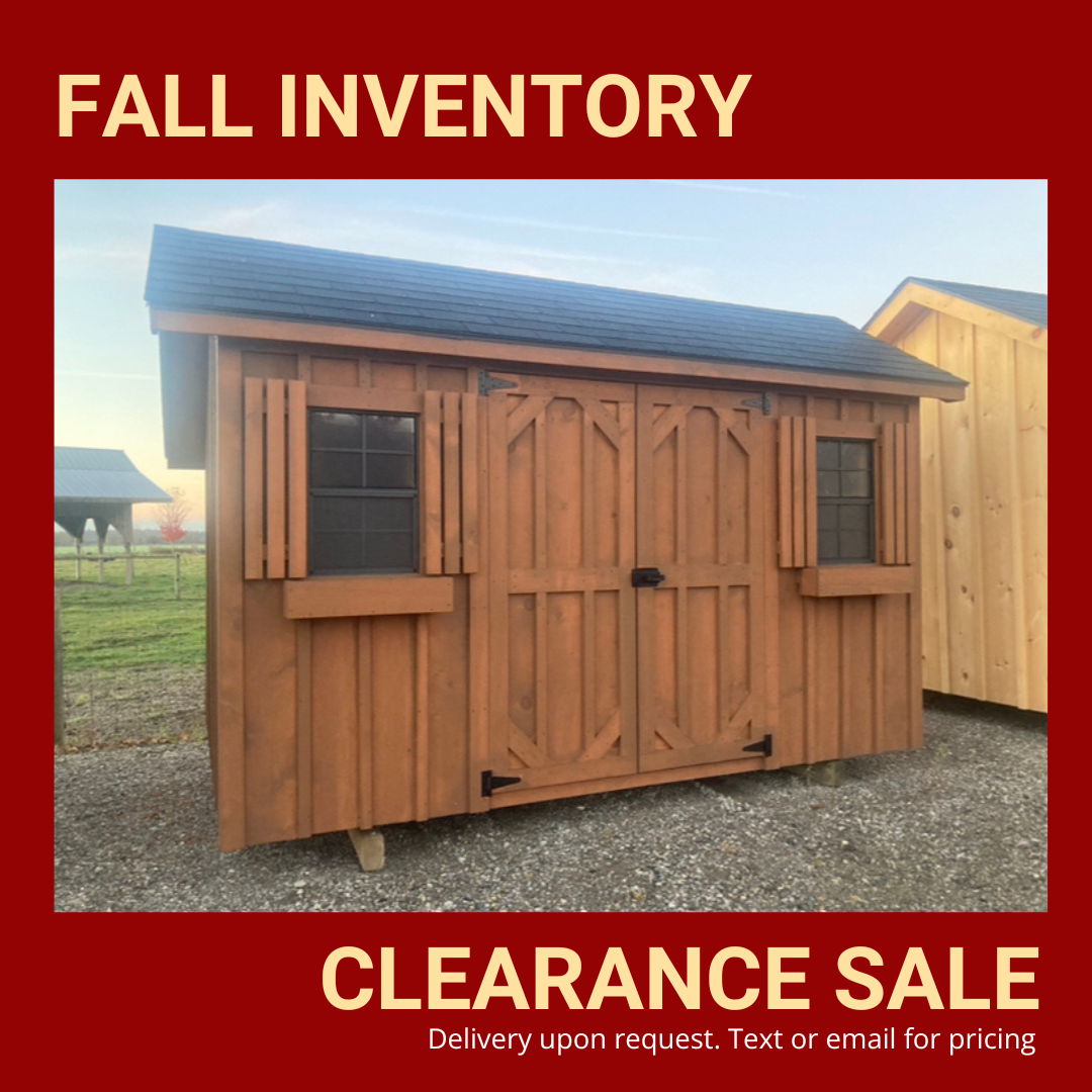 Fall Inventory Clearance Sale Shed Instock 3