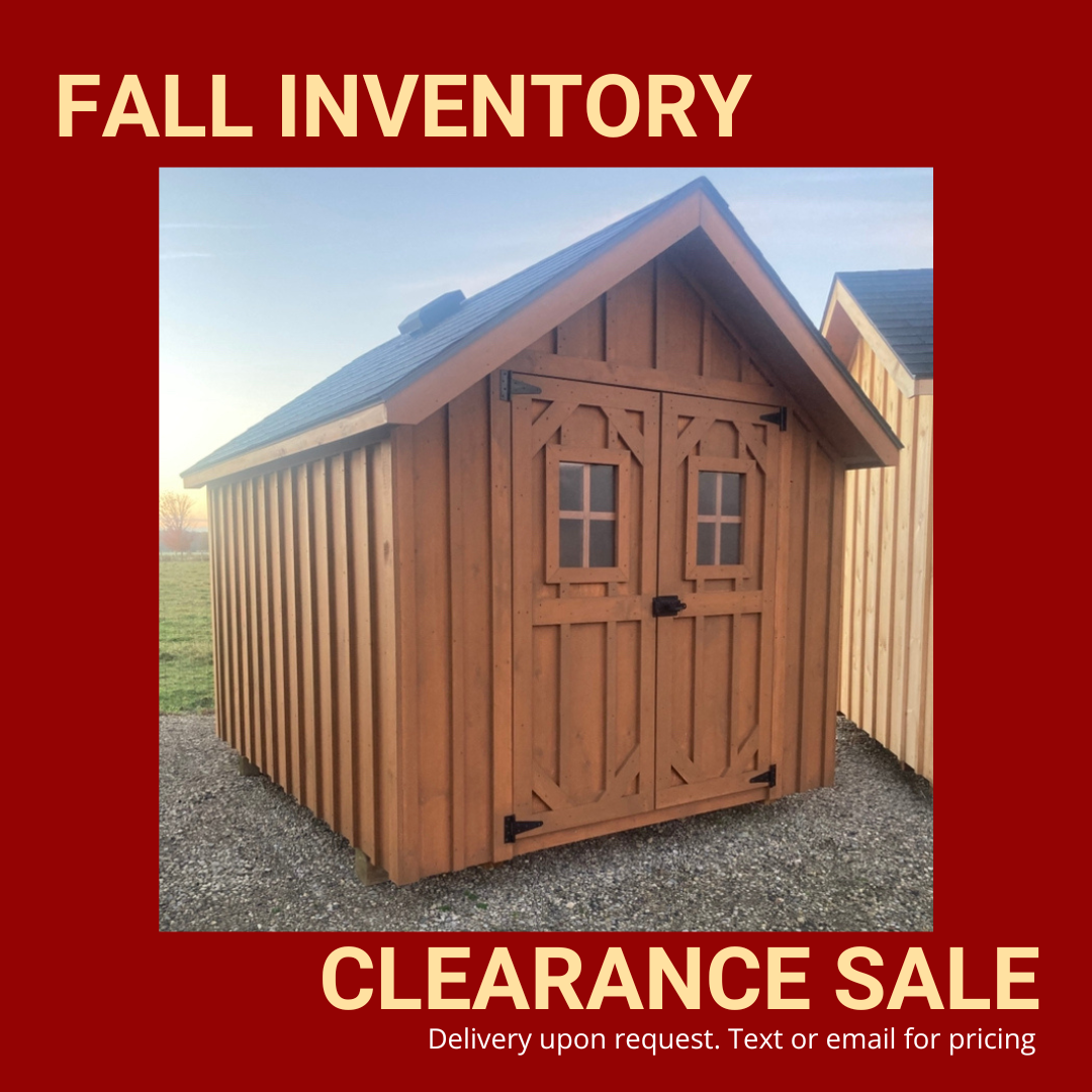 Fall Inventory Clearance Sale Shed Instock 4