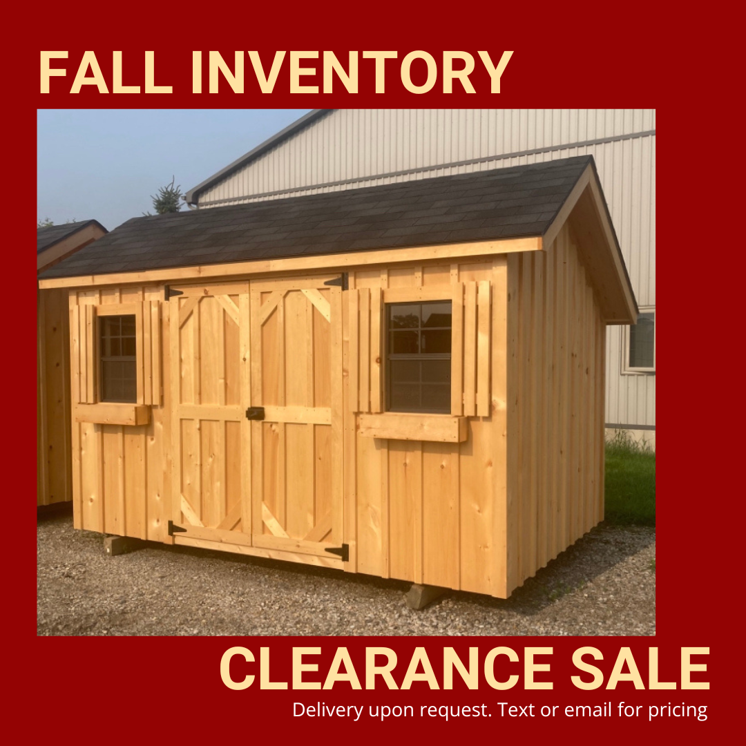 Fall Inventory Clearance Sale Shed Instock 5